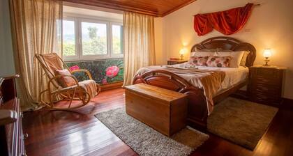 Romantic suite in exotic fruit orchard