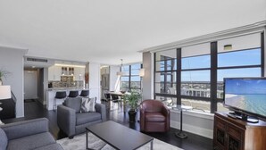 Condo, 1 Queen Bed with Sofa bed (Wing beachfront condo with pool, gym ) | Living room - Wing Beachfront Condo With Pool, gym and Tennis Courts (Marco Island)