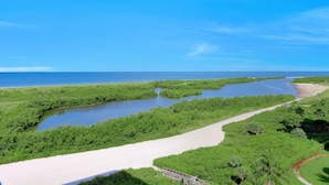 Condo, 1 Queen Bed with Sofa bed (Wing beachfront condo with pool, gym ) | Aerial view - Wing Beachfront Condo With Pool, gym and Tennis Courts (Marco Island)