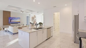 House, Multiple Beds (2017 built waterfront home with heate) | Private kitchen - 2017 Built Waterfront Home With Heated Pool, hot tub and two Master Suites (Marco Island)