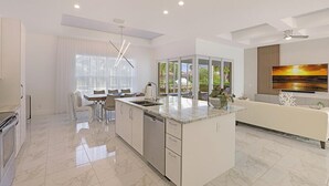 House, Multiple Beds (2017 built waterfront home with heate) | Private kitchen - 2017 Built Waterfront Home With Heated Pool, hot tub and two Master Suites (Marco Island)