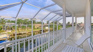 House, Multiple Beds (2017 built waterfront home with heate) | Balcony - 2017 Built Waterfront Home With Heated Pool, hot tub and two Master Suites (Marco Island)