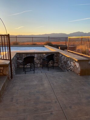 Terrace/patio - Pool Home with Views that go on forever!  Have YOUR OWN PRIVATE OASIS!! (Bullhead City)