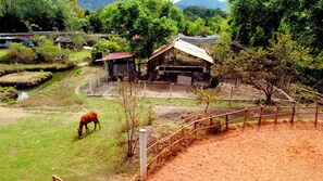 Área externa para banquete