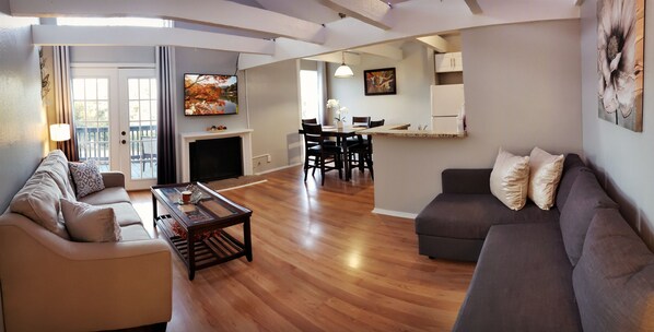 TV connectée, cheminée