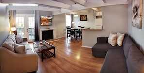 Smart TV y chimenea
