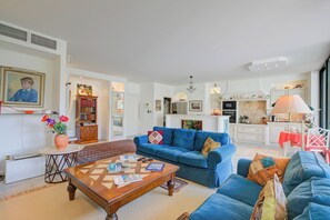 TV, DVD player, stereo