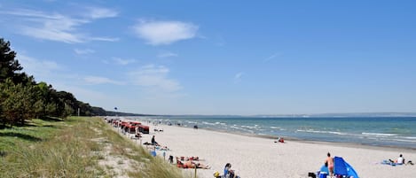 Vlak bij het strand