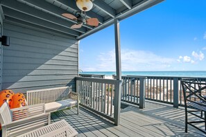 Terrace/patio - Sea Gull Villas #2 Amazing Gulf Front with Private Elevator! (Panama City Beach)