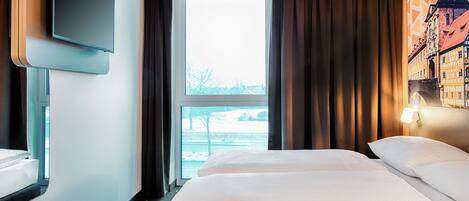 Dobbeltrom | Skrivebord, lydisolert, wi-fi (inkludert) og sengetøy