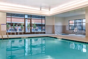 Indoor pool, pool loungers - Cambria Hotel Rock Hill - University Center (Rock Hill)