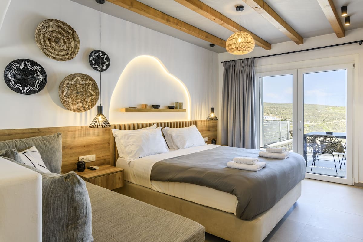 Deluxe Suite, 1 Katil Ratu (Queen) dengan Katil Sofa, Hot Tub, Sea View | Cadar kapas Mesir, peralatan tempat tidur premium, gebar bulu kapas 