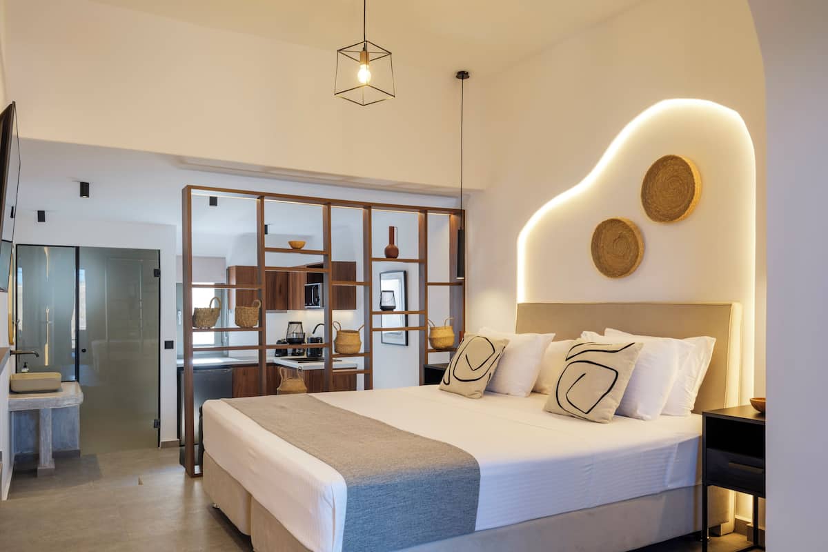 Signature Suite, 1 Katil Ratu (Queen) dengan Katil Sofa, Hot Tub, Sea View | Cadar kapas Mesir, peralatan tempat tidur premium, gebar bulu kapas 