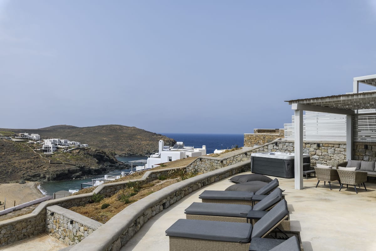 Villa Deluxe, 2 chambres, bain à remous, vue mer | Vue sur la plage/l’océan