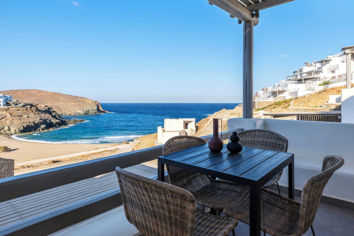 Appartement Duplex Supérieur, bain à remous, vue mer | Terrasse/Patio