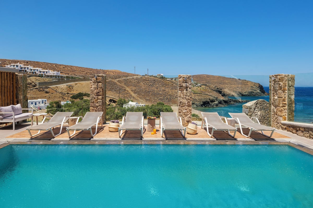 Villa Club, piscine privée, vue mer | Terrasse/Patio