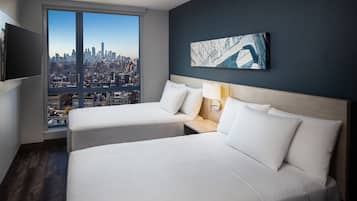 Donzen dekbedden, pillowtop-bedden, een kluis op de kamer