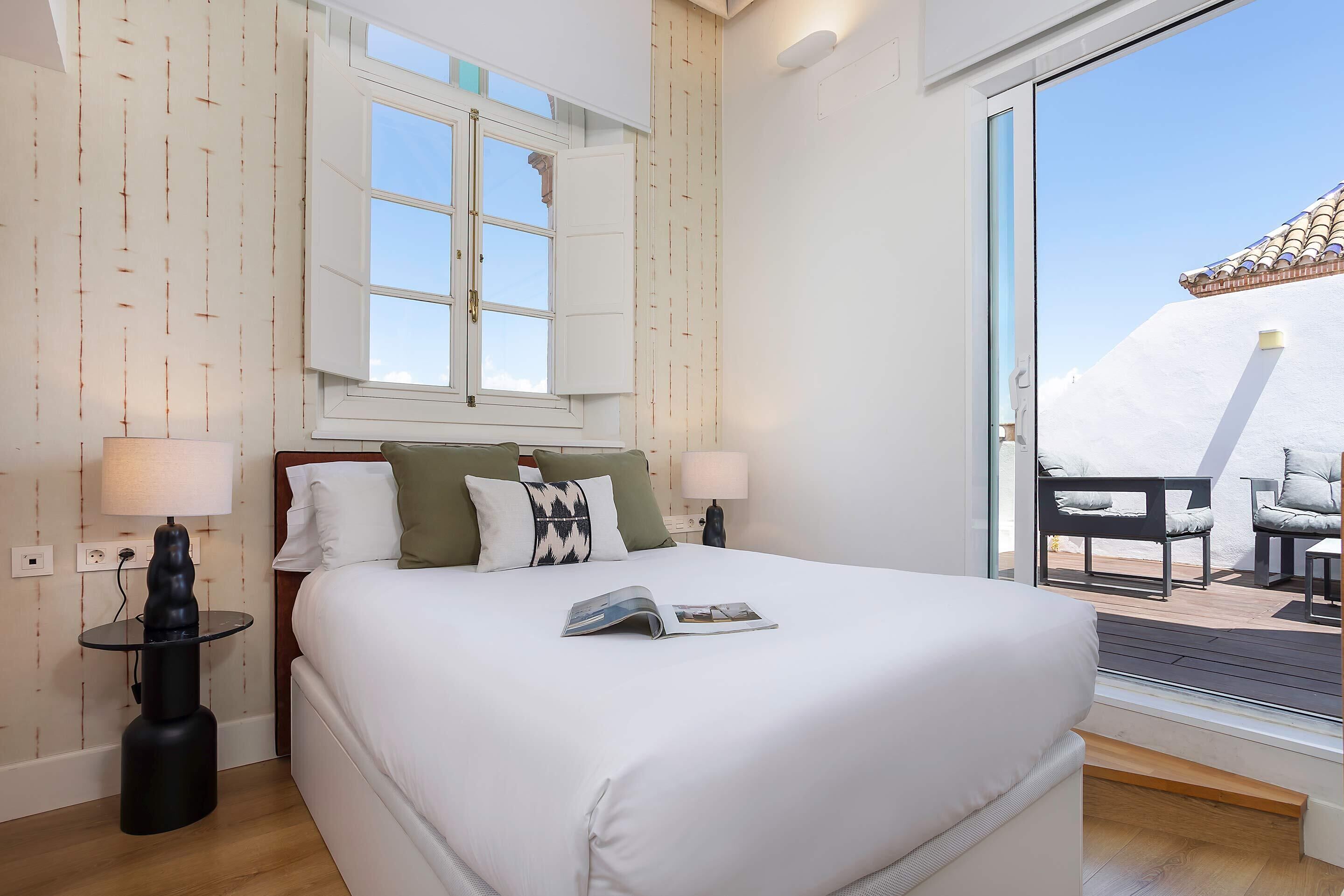 Leilighet, terrasse (2 Bedrooms) | 2 soverom, wi-fi (inkludert) og sengetøy