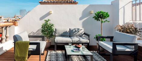 Lejlighed - terrasse (2 Bedrooms) | Terrasse/gårdhave