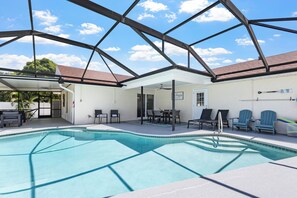 A heated pool