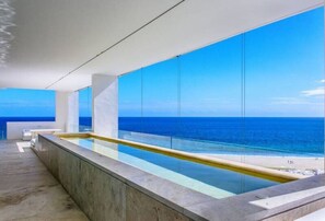 A heated pool