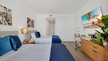 Desk, iron/ironing board, travel cot, WiFi