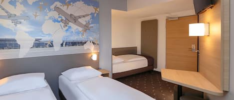 Bureau, chambres insonorisées, Wi-Fi gratuit, draps fournis