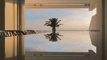 Luxury Villa, 4 Bedrooms, Sea View, Beachfront | Living area | 45-inch Smart TV with digital channels, TV, fireplace