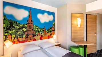 Doppelzimmer | Allergikerbettwaren, Schreibtisch, schallisolierte Zimmer