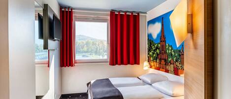 Quarto casal | Roupas de cama antialérgicas, escrivaninha, quartos à prova de som