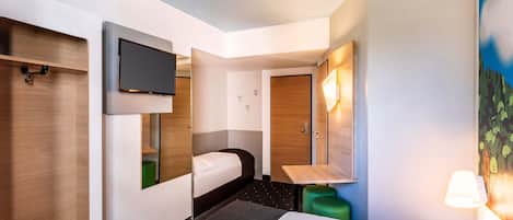 Hypoallergeen beddengoed, een bureau, geluiddichte muren, gratis wifi