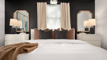 1 bedroom, memory foam beds, iron/ironing board, free WiFi