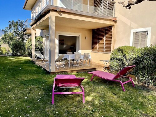 Appartement récent à 20m de la plage de Pinarellu, 2 chambres