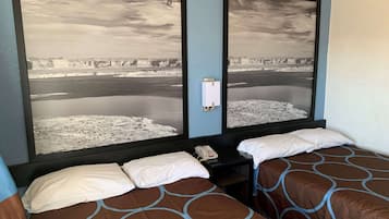 Desk, blackout drapes, free WiFi, bed sheets