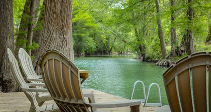 Edgewater Escape - NB Guadalupe Riverfront + Pool + Hot Tub + In-Town Convenience!