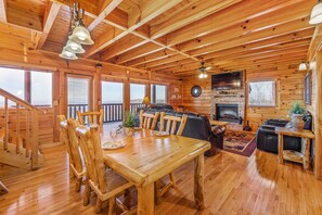 TV connectée, cheminée, jeux vidéo