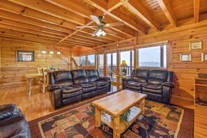 Smart TV, fireplace, video games