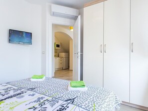 1 غرفة نوم وواي فاي وملاءات أسرّة