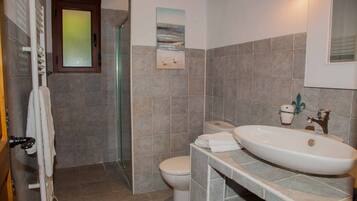 Cabaña Deluxe, baño privado, vista a la montaña | Baño