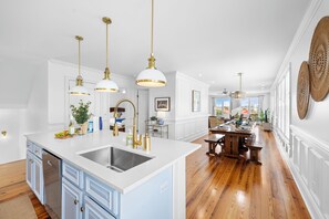 Fridge, microwave, oven, stovetop - 1 Block to Beach, Newly Renovated 6BDR w/ Rooftop Views | Sand Dune by AvantStay (Isle Of Palms)