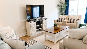 Smart TV, video games, Netflix, DVD player