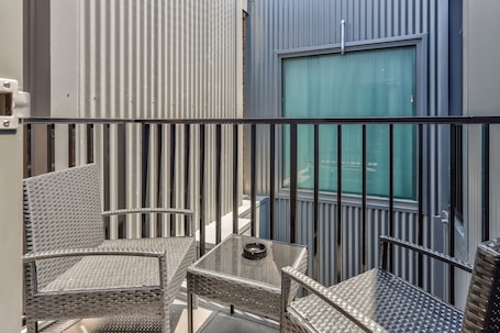 Deluxe Double Room, 1 King Bed, Accessible, Balcony | Terrace/patio