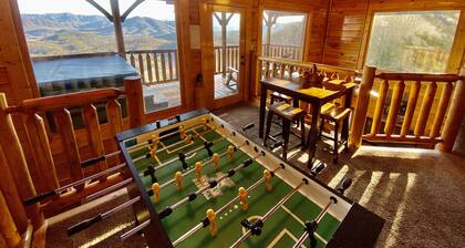 BEST LOG CABIN VIEW AT THE PRESERVE- Hot Tub, Game Room, Loft, Pool/Spa INCLUDED