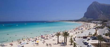 Beach nearby, sun-loungers