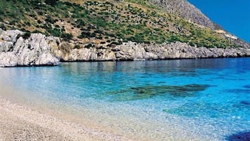 Beach nearby, sun-loungers