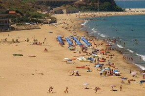 Beach nearby, sun-loungers