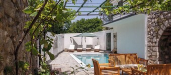 Unique mediterranean stone house with pool