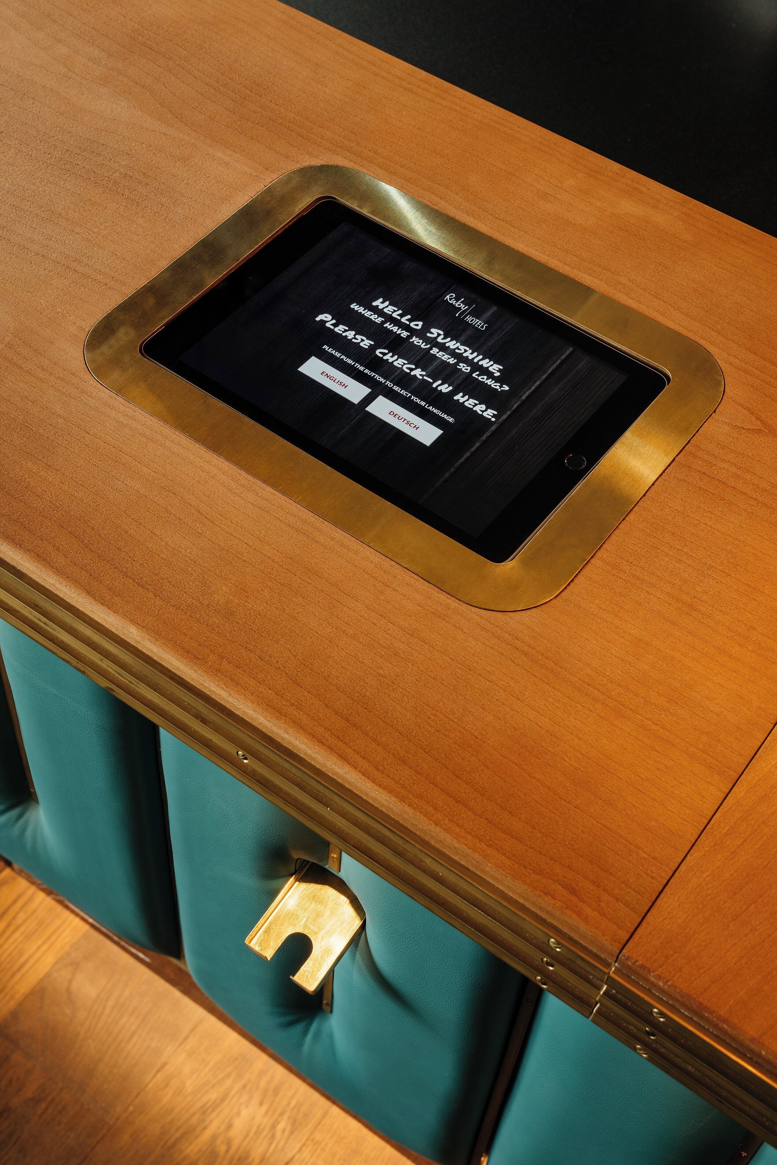 check-in/check-out kiosk