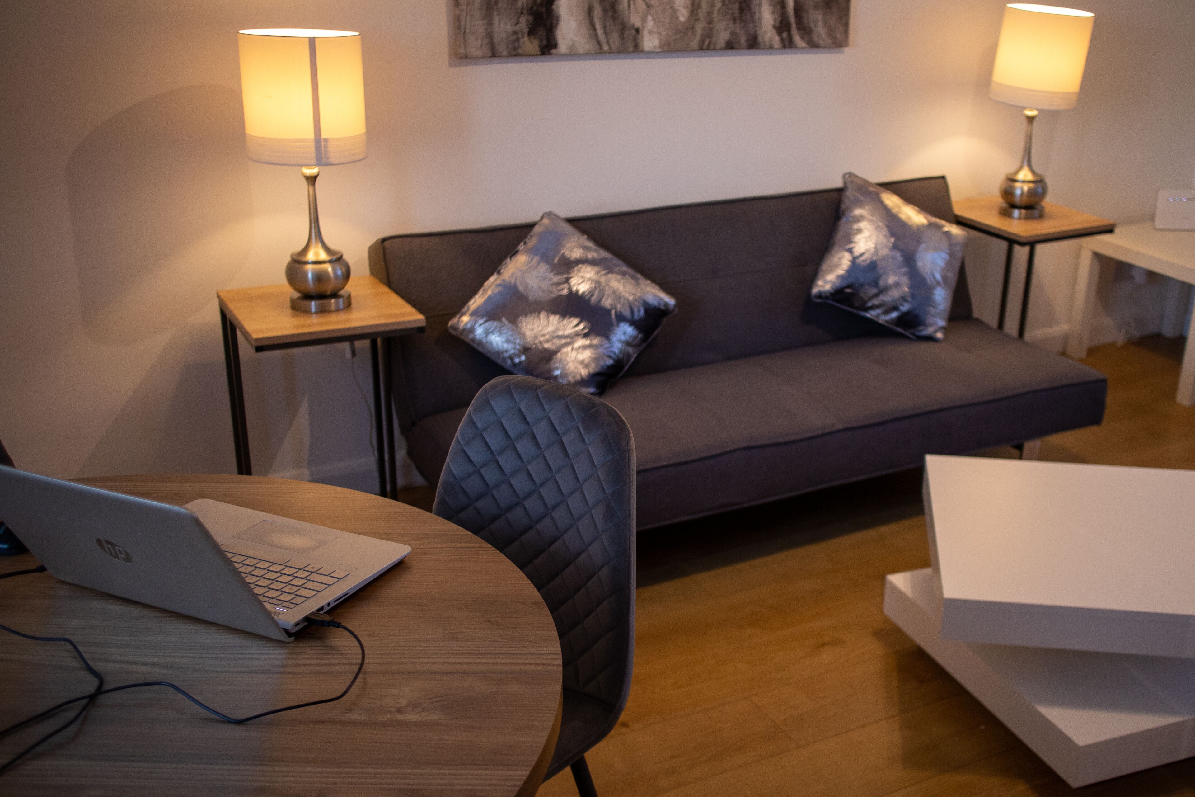 Căn hộ trung tâm thành phố, phòng tắm riêng, quang cảnh cảng | Lounge