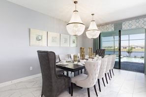 Dining - Lakeview Luxury Villa with Everything! (Kissimmee)